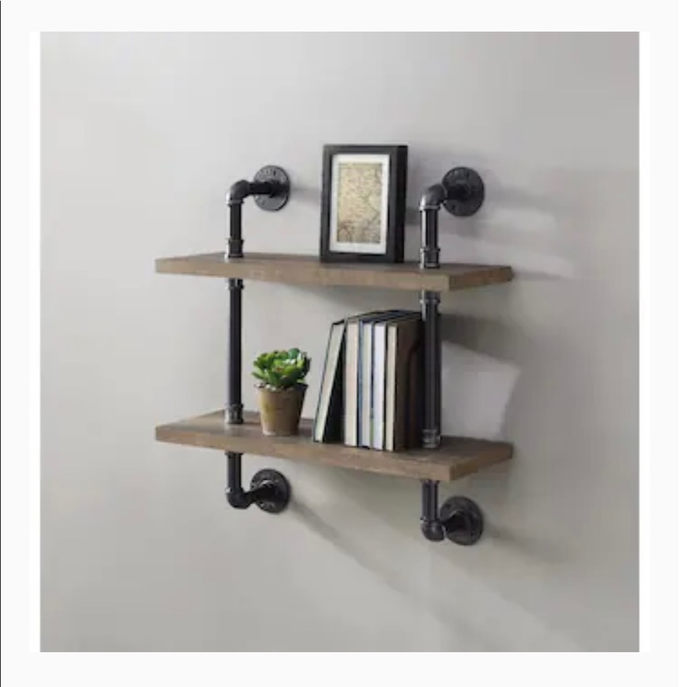 Allen +Roth Rustic Tiered Shelf